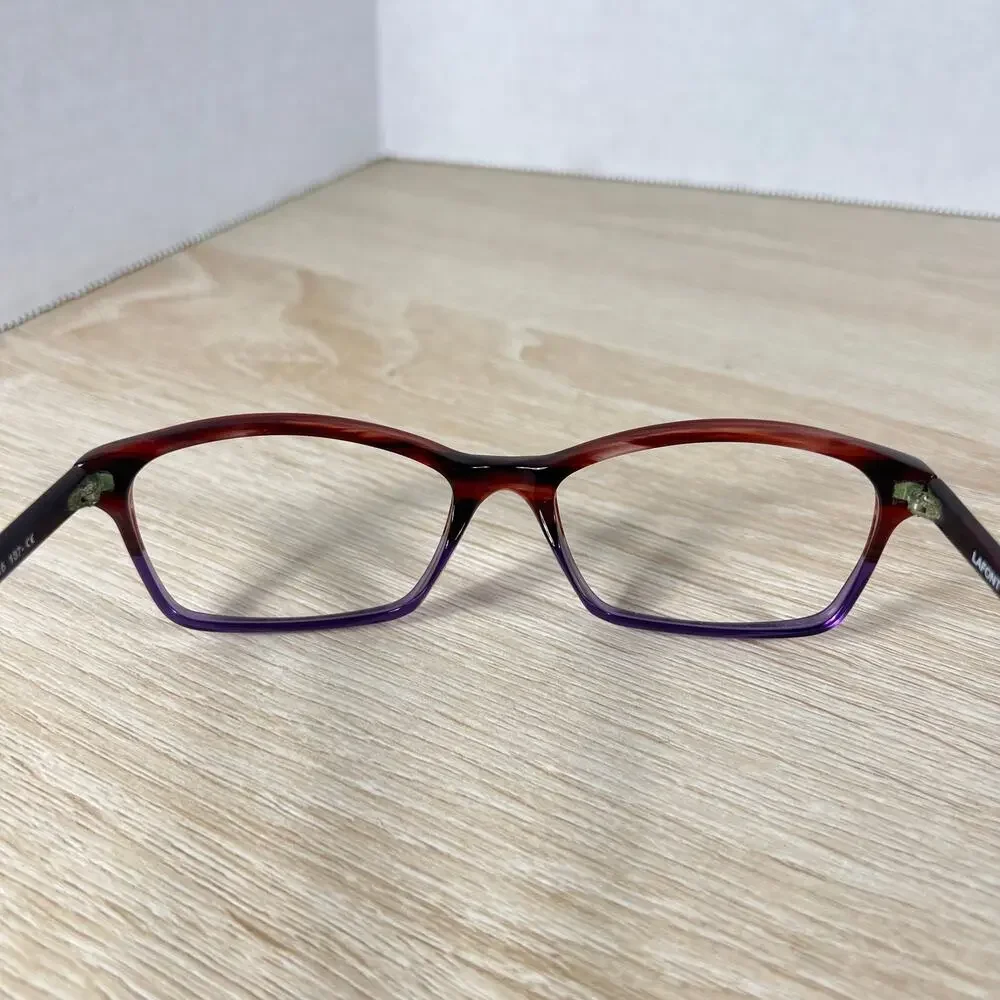 Lafont Issy LA Hitparade 5022 Eyeglasses Striped Brown Purple Frames 53-15-137